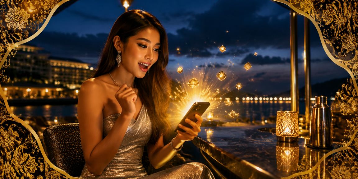 Malaysian mobile casino interface with batik motifs for Blackjack games